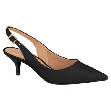 Imagem de Scarpin Slingback Vizzano Feminino, Preto, 35