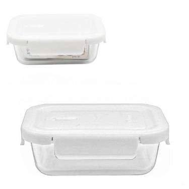 Imagem de Pote de Vidro Borossilicato 375ml com Tampa Hermética Fixy - WELLMIX