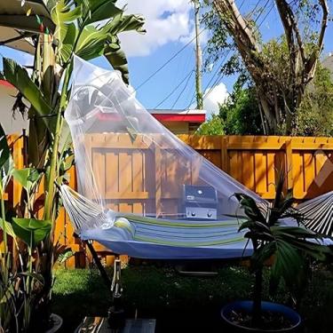 Imagem de Tela Mosquiteiro para Cama, Mosquiteiro de Teto, Proteção contra Insetos, Tamanhos Berço, Casal e Solteiro