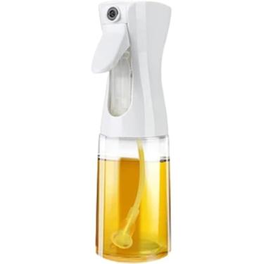 Imagem de Borrifador Culinário em Vidro, Galheteiro Pulverizador de Temperos, Garrafa Spray para Azeite, Vinagre, Molho de Soja, Shoyu, Vinho, 200 ml Vidro Sodo Calcico (Branco)
