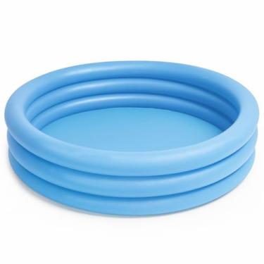 Imagem de Piscina Inflável Infantil 480 Litros – 3 Anéis Reforçados, Fácil de Encher, Diversão Segura para Crianças – Cores Sortidas