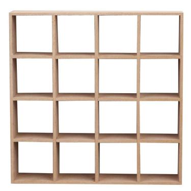 Imagem de Prateleira de armazenamento em miniatura Dollhouse em MDF de madeira em escala 1:12