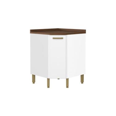 Imagem de Balcão De Cozinha Bella Canto C- 1 Porta Branco - Bertolini