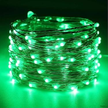 Imagem de Cordão de fio de cobre USB luzes LED à prova d'água guirlanda de iluminação de fada luzes de Natal festa de casamento decoração de casa lâmpadas (verde, 2 m)