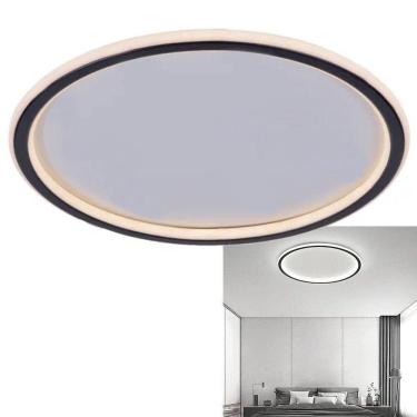 Imagem de Luminaria Led Paflon 3 Tons Sobrepor Teto Iluminaçao Decoraçao Sala Estar Casa Quarto Loja Empresa Comercio