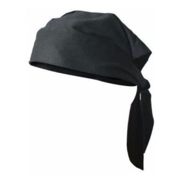 Imagem de Bandana Lenço Restaurante Chef Cozinha Padaria Moto Preto - visual, Pr