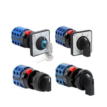 Imagem de 1 peça LW26-20S Series 22 mm Single Hole Installation Rotary Cam Switch 20A Seletor de Mudança YMW26 (Placa S1, 1P)