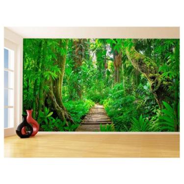 Imagem de Papel De Parede Floresta Tropical Caminho Luz 3,5M Xna243 - Você Decor