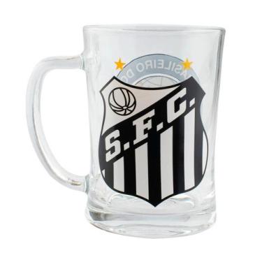 Imagem de Caneca De Vidro Gigante 650Ml - Santos - Mileno