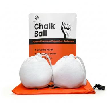 Imagem de DYNAMICCOMBO Giz de academia | Giz de carbonato de magnésio para levantamento de peso, escalada, ginástica | Aderência profissional e ultrafina | Bola de giz de 59,5 g - pacote com 2