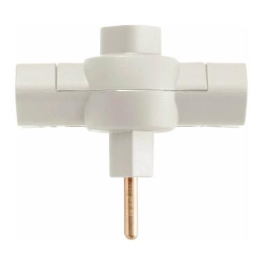 Imagem de Plugue T Cinza 2P de 10 Ampères e 250 Volts - 57400/170 - TRAMONTINA