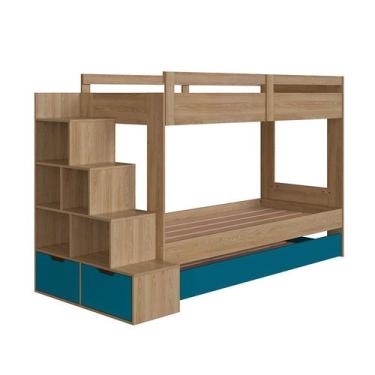 Imagem de Treliche Charlie 2 Gavetas Aveiro e Azul - Completa Móveis