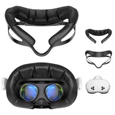 Imagem de for Meta/Oculus Quest 3S Open Facial Interface, VR Face Pad Cover Soft PU Leather Foam Cushion