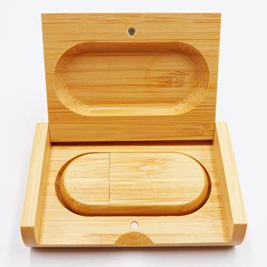 Imagem de Pen drives USB de madeira Pendrive Pen Drives U Disk para aniversário, negócios, dia dos namorados, presente (bambu USB 3.0 16 GB)