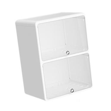 Imagem de WeiLaiKeQi Organizador de escritório, caixa de armazenamento de mesa, economiza espaço, com tampa para arquivos domésticos, ao desgaste, suporte para, com 33.2x24.5x45cm