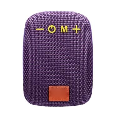 Imagem de Diyeeni Alto-falante Bluetooth Portátil para Bicicleta, Alto-falante Sem Fio à Prova D'água Com Montagem No Guiador e Clipe Traseiro, Suporte para Rádio FM, 2 Horas de Reprodução, para (Roxa)