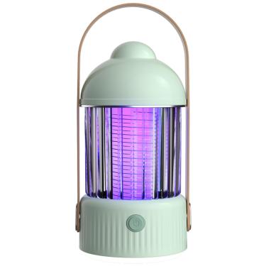 Imagem de Armadilha Elétrica Mata-Mosquito com Luz UV Azul-Violeta, Bateria Recarregável 6–8h, Uso Interno e Externo, Suspensa ou Sobre Superfícies, Portátil para Casa, Jardim, Corredores e Acampamentos