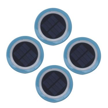 Imagem de Garosa Luz Solar Flutuante 4 Unidades LED Luzes Solares para Piscina para Exteriores Com 8 LEDs 4 Cores IP68 Sensor de Luz ABS + PC Material Piscina Acessórios Decorações Iluminação