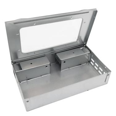 Imagem de Armadilha para Ratos de Captura Viva com Janela Transparente Reutilizável Aço Galvanizado Alta Taxa Segura Crianças e Pets Uso em Casa Cozinha Hotel Supermercado Armazém Restaurante Mercearia