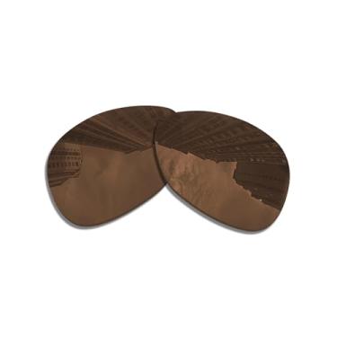 Imagem de Lentes de substituição para óculos de sol Oakley Crosshair 2012 OO4060/polarizadas de 1,5 mm/fácil de instalar (marrom)