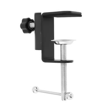 Imagem de Acessório de montagem de base C-Clamp, braçadeira C braçadeira de mesa, braçadeira de montagem de mesa para suportes de montagem de monitor (orifício de rosca de 1/5.1 cm)