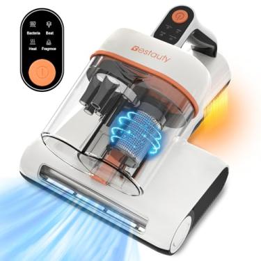Imagem de Bestauty Aspirador de pó para colchões, sucção forte de 2 níveis, 7-16 kPa, aspirador de pó 500 W com luz UV, secagem a ar quente a 55 °C, remove 99,9% de bactérias, alérgenos, ácaros para camas,