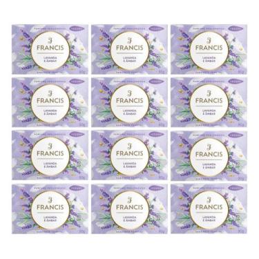 Imagem de Kit C/12 Sabonete Barra Francis Lavanda E Ambar 90g