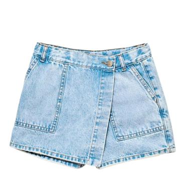 Imagem de Shorts Saia Hering Infantil jeans-Feminino