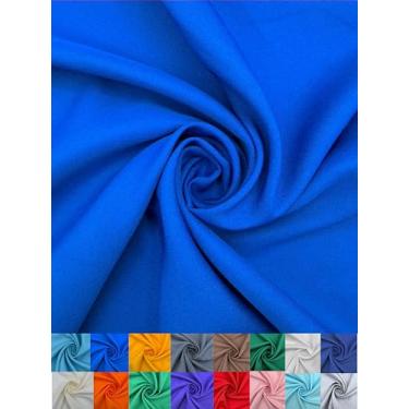 Imagem de EOVEA - Tecido de popelina de poliéster por jarda – 100% poliéster, 152 cm de largura, material versátil durável para vestuário, decoração de casa, artesanato, toalhas de mesa, cortinas de costura