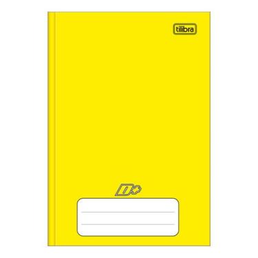 Imagem de Caderno Brochura Tilibra Capa Dura 1/4 Amarelo 96 Folhas, UNICA