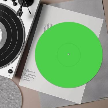 Imagem de Verde, 30cm, Tapete Deslizante de Vinil para Toca-Discos de Acrílico, para Toca-Discos Antiestático E Baixo Definido