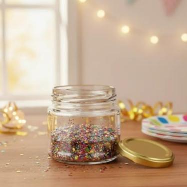 Imagem de Kit 200 unidades - Pote de Vidro Redondo Mini Belém 150ml - Sem as Tampas