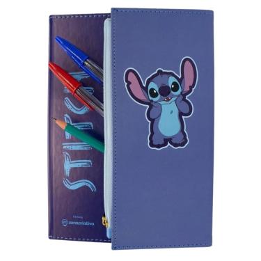 Imagem de Caderno Com Estojo Stitch Disney - Zona Criativa