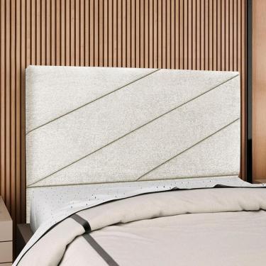 Imagem de Cabeceira Queen 160 Cm Com Frame Cristal Boucle Cinza Claro Artte Cinza Claro