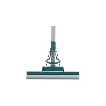 Imagem de Rodo Mop Mágico, Polipropileno e Metal, 110cm x 27cm, com Sistema de Auto-Torção, para Limpeza de Pisos, Janelas e Vidraças