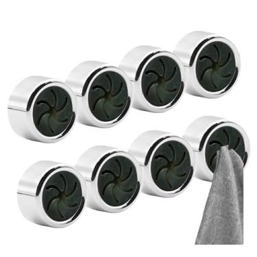 Imagem de Suporte para Toalha de Cozinha Autoadesivo Parede Gancho Prato Redondo Banheiro Casa Armário Garagem Sem Necessidade Furadeira Garras Silicone Macio Fácil Usar