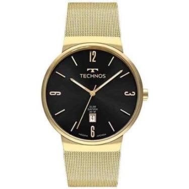Imagem de RELÓGIO TECHNOS MASCULINO SLIM DOURADO - GM12AA/1P-Masculino