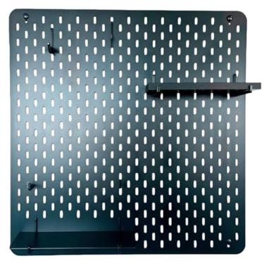 Imagem de Pegboard Setup Gamer Premium Organizador Estampado, Branco ou preto 59x59cm HOME OFFICE TOP DEMAIS pegboard (PRETO)