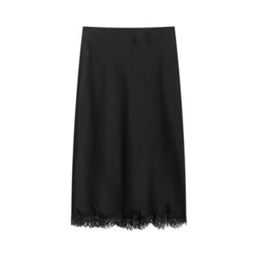 Imagem de Conjunto De Vestido Assimétrico Com Decote Halter E Renda Para O Verão