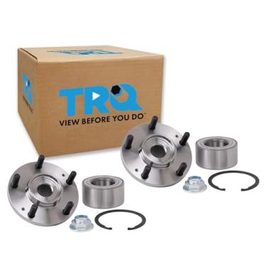 Imagem de TRQ Kit de rolamento e cubo da roda dianteira do lado do motorista e do passageiro compatível com 2006-2010 Hyundai Sonata 2010-2015 Tucson 2006-2013 Kia Optima 2007-2009 Rondo