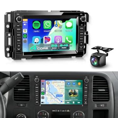 Imagem de Rádio estéreo automotivo de 4 núcleos + 64 G para Chevrolet Chevy Silverado Tahoe GMC Sierra Yukon sem fio Carplay Android Auto, Sellrich 17.8 cm IPS Touch Screen Android Head Unit com Bluetooth GPS