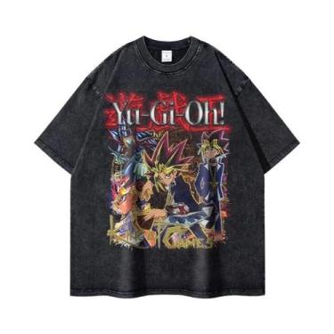 Imagem de Camiseta Unissex Oversized De Anime Yu-Gi-Oh! Change of Heart Lavada Y