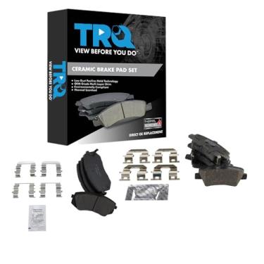 Imagem de TRQ Pastilhas de freio de cerâmica compatíveis com Kia Soul EV 2016-2017