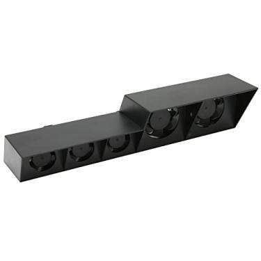 Imagem de Cryfokt Turbo Ventilador de Resfriamento USB Cooler Externo 5 Ventiladores para Console de Jogos 4, Fácil Instalação para Jogadores, Preto