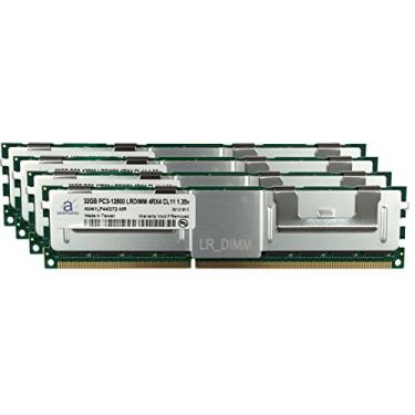 Imagem de Adamanta Atualização de memória LRDIMM de 128 GB (4 x 32 GB) para Dell PowerEdge M620 com processador Intel Xeon E5-2600 v2 CPU DDR3 1600MHz PC3-12800 ECC Chip IMB reduzido 4Rx4 CL11 1,35v