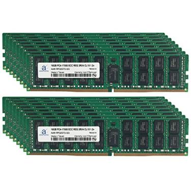 Imagem de Adamanta Atualização de memória de servidor de 256 GB (16 x 16 GB) compatível com Dell PowerEdge R730 DDR4 2133MHz PC4-17000 ECC Chip registrado 2Rx4 CL15 1.2v DRAM RAM