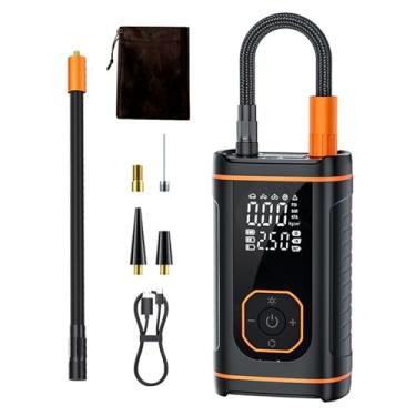 Imagem de Bomba De Ar Para Pneus De - Compressor Portátil Com Bateria De Grande Autonomia Para - Compressor de Ar Portátil para Pneus de | para Motocicletas Veículos Bicicletas Bolas e Bicicletas