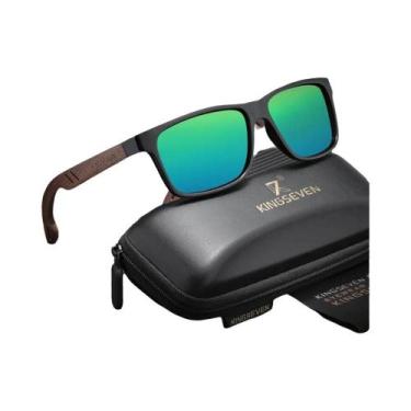 Imagem de Óculos De Sol Vintage De Madeira Polarizados UV400 Para Homens E Mulhe