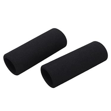 Imagem de Generic Punhos de Guiador de Bicicleta Esponja Confortável Capa de Proteção Solar UV para Motocicleta, Design Leve para Bicicletas Elétricas e Motocicletas 4,8 pol. Preto 2 Peças (Diâmetro interno