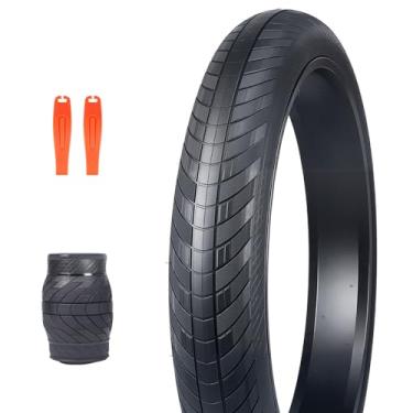 Imagem de BALINGE 1 pacote com 26 x 3,0 pneus de bicicleta gordos pneus ebike mountain bike resistente de alto desempenho resistente ao desgaste E-Bike Mountain Snow Bike pneu 66 x 3 pneu gordo, preto, 1 pneu 2